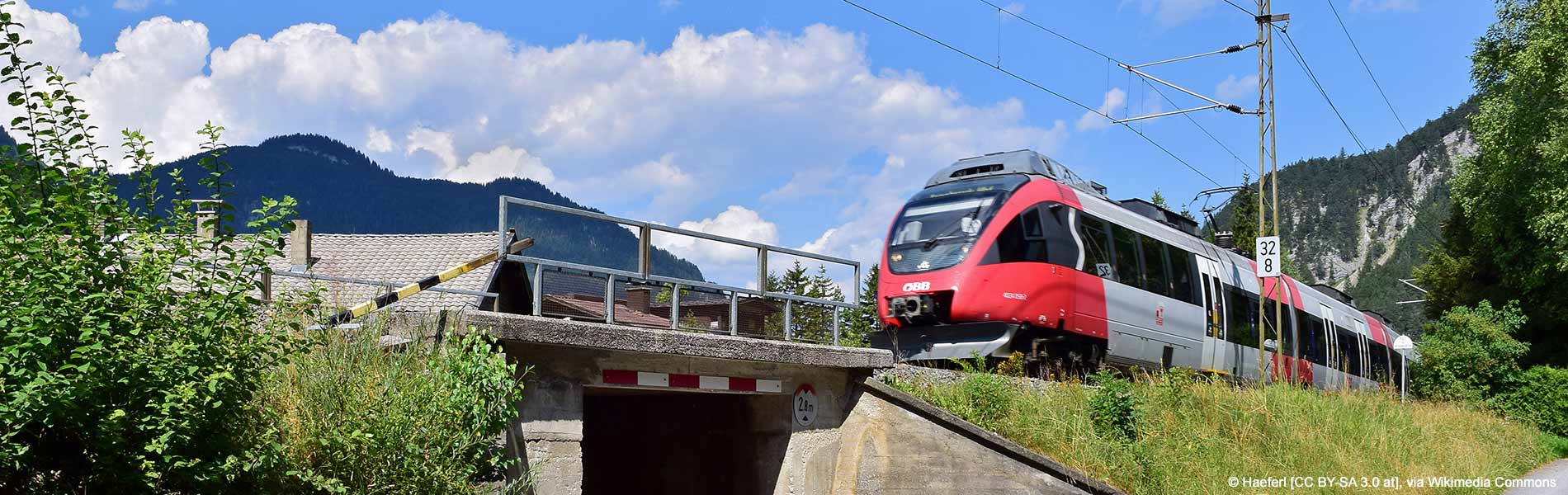 Streckenführung der Mittenwaldbahn